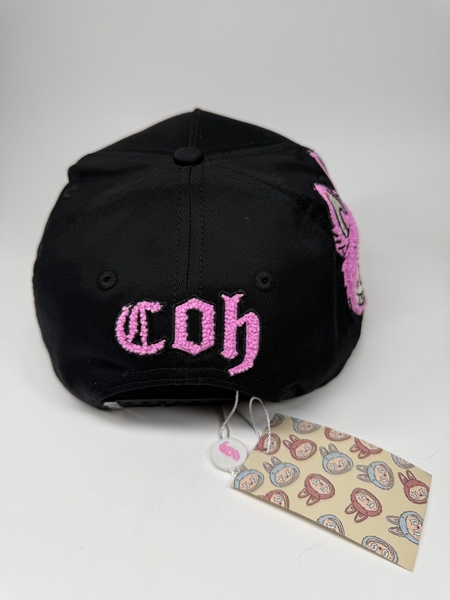 Cashed Only x Labubu SnapBack Pink/black