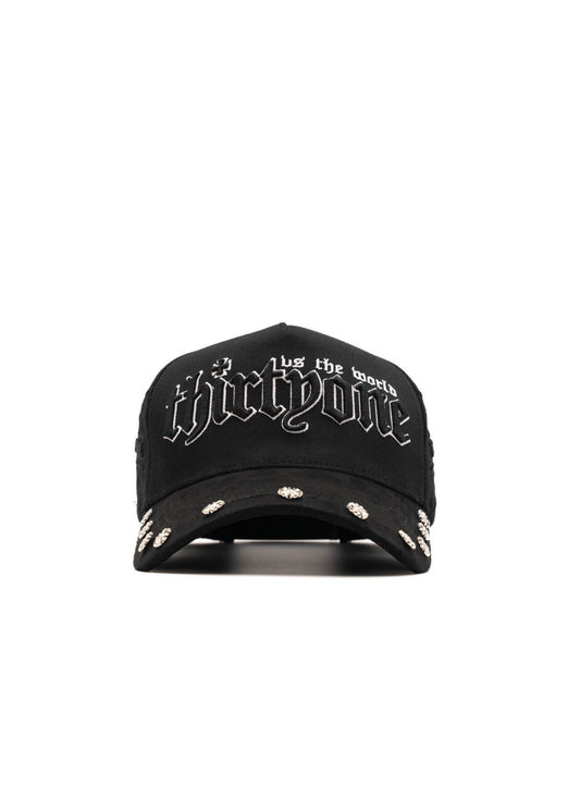 31 HATS 31 VS THE WORLD BLACK SNAPBACK HAT 31VSTHEWORLD BLK