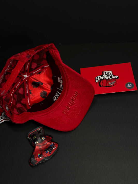 31 HATS x BACKPACK BOYZ LA MOCHILA RED SNAPBACK HAT