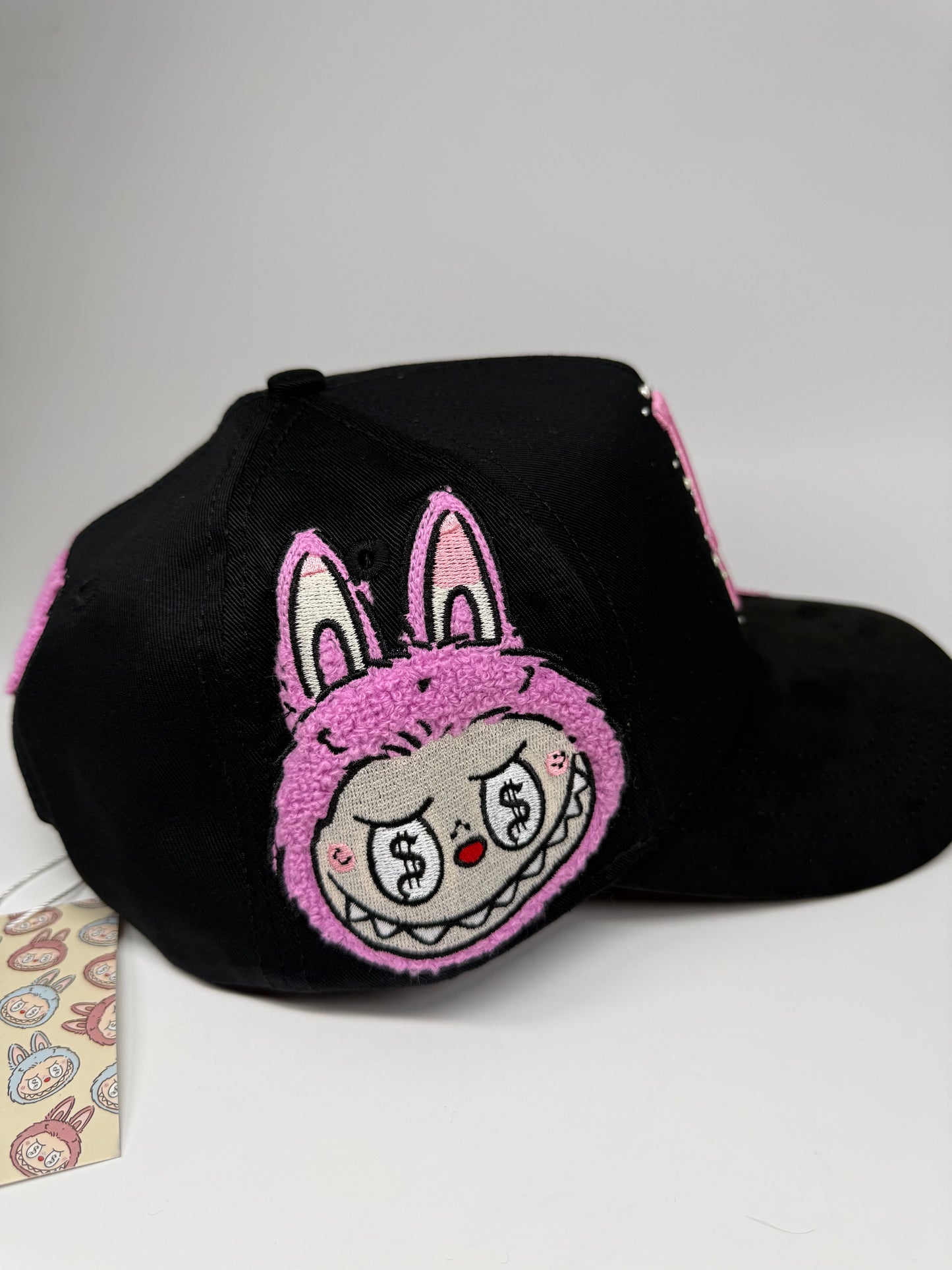 Cashed Only x Labubu SnapBack Pink/black