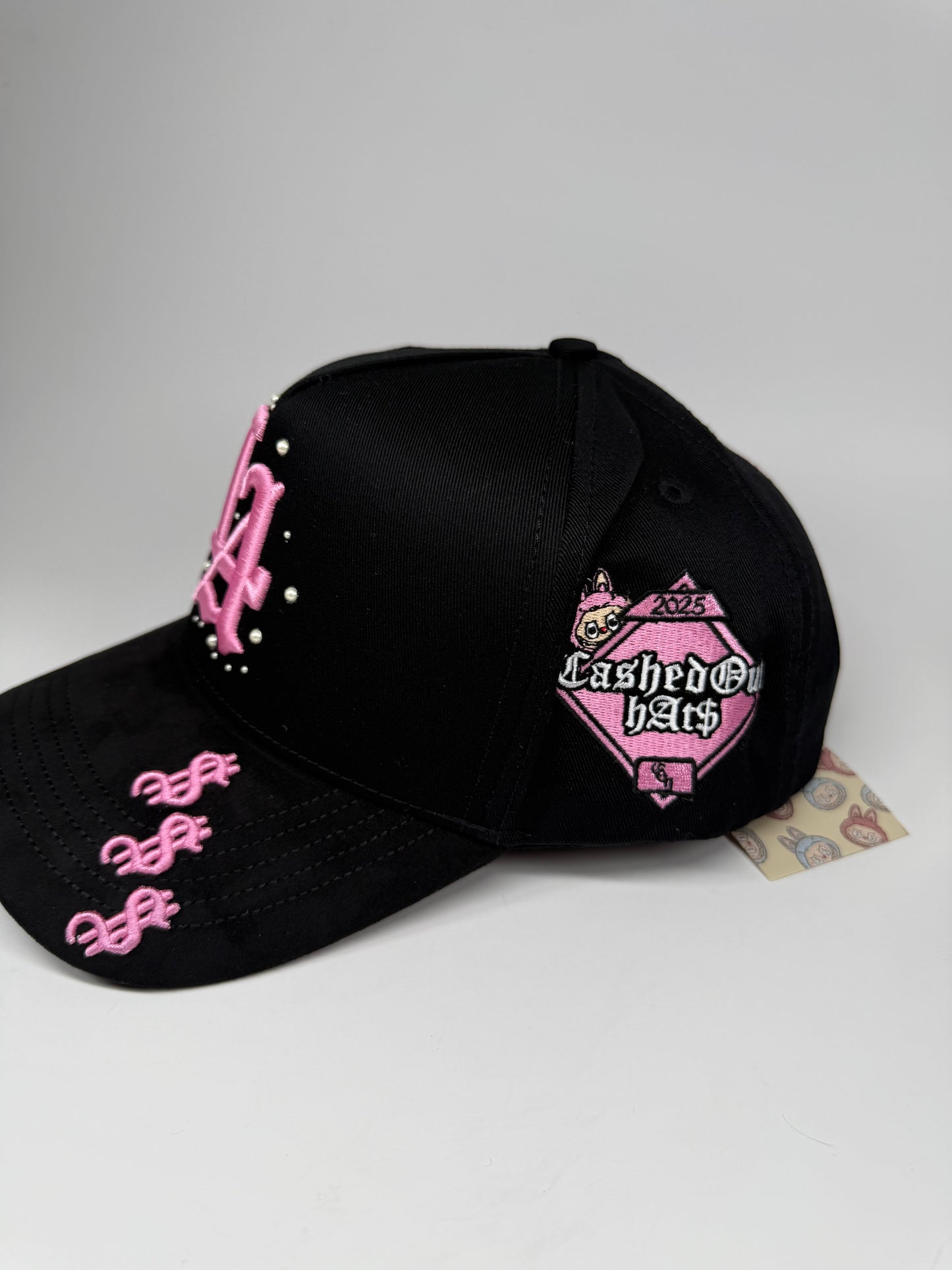 Cashed Only x Labubu SnapBack Pink/black