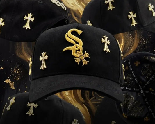 CASHED OUT 24K CHROME SNAPBACK BLKNGOLD