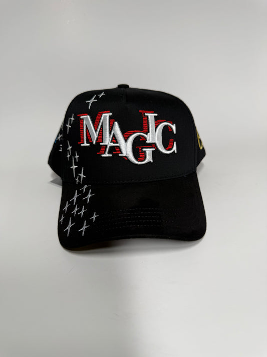 Gallo Fino x Marca Registrada "El Mágico" Premium Snapback Hat – Black/Multi-Color FULL SET